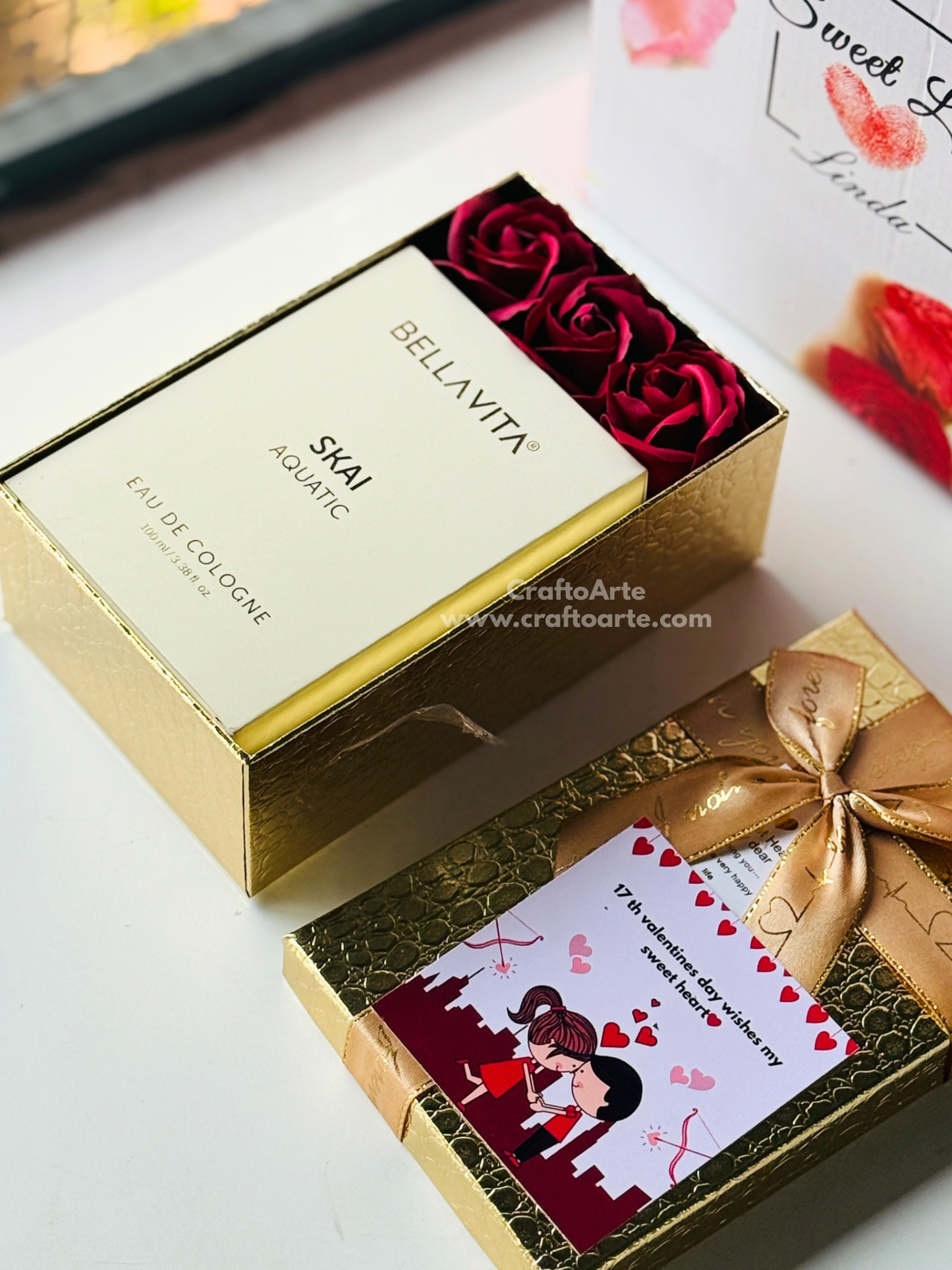 Luxury Men’s Perfume Gift Hamper – Romantic Fragrance Surprise for Him-
011