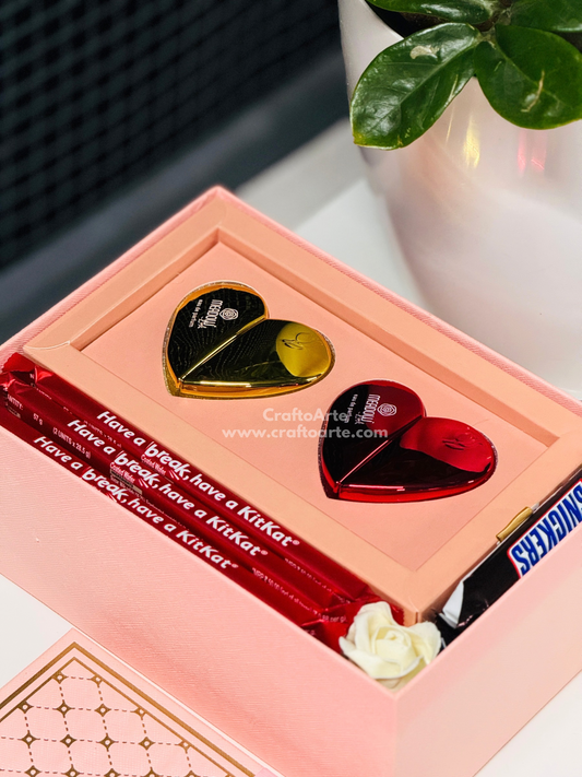 Couple Perfume Gift Hamper – Romantic Chocolate Surprise Box-019