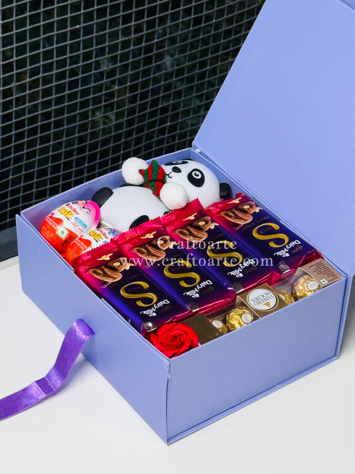 Premium Chocolate & Panda Soft Toy Gift Hamper for Birthday and Special Occasions