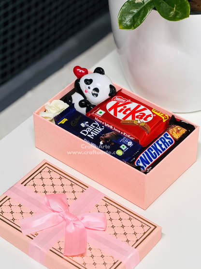 Birthday Chocolate Gift Hamper for Girlfriend – Romantic Surprise Box for Her-021