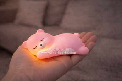 Sleeping Bear Night Lamp – Cute Mini LED Night Light