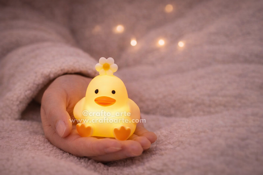 Cute Flower Duck Night Lamp – Perfect Valentine’s Day Gift