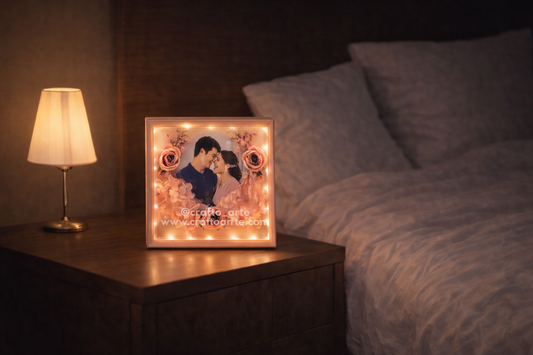 Floral LED Photo Frame – Romantic Memory Frame for Valentine’s Day