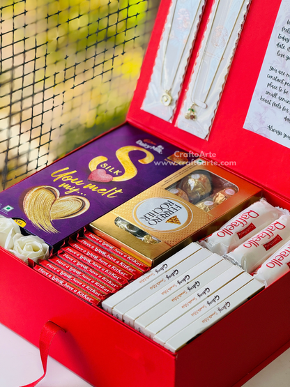 Luxury Gift Hamper for Girlfriend – Romantic Chocolate & Jewellery Gift Box-03