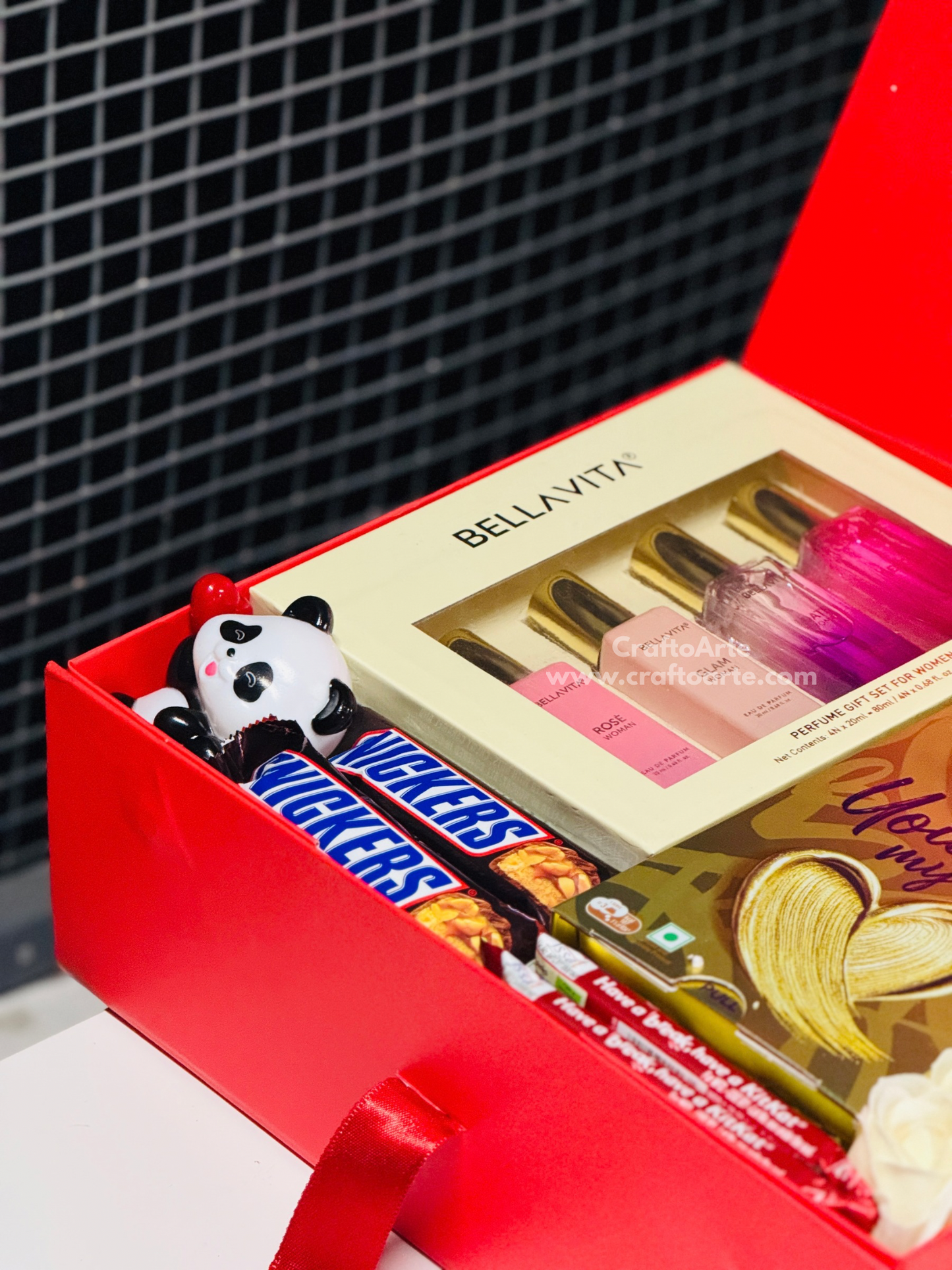 Luxury Perfume & Chocolate Gift Hamper for Girlfriend-06