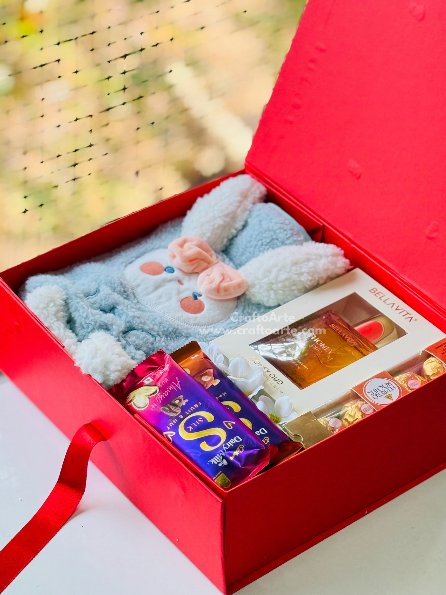Birthday Gift Hamper for Girlfriend – Perfume & Comfort Surprise Box-07