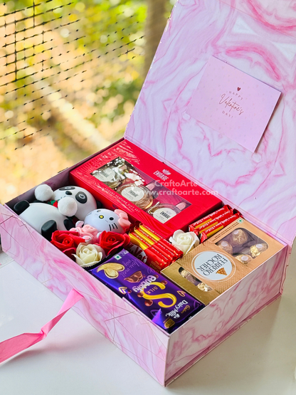 Birthday Gift Hamper for Girlfriend – Perfume & Chocolate Surprise Box-09