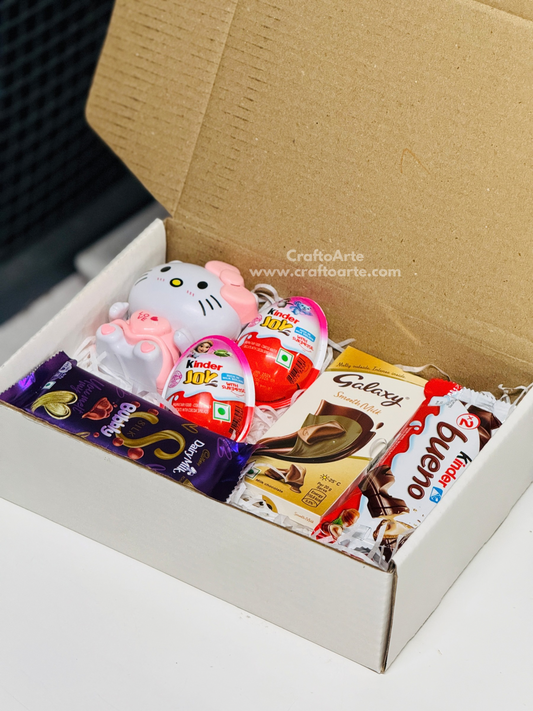 Birthday Chocolate Gift Hamper for Girlfriend – Cute Surprise Box for Her-013