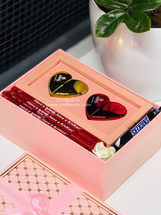 Couple Perfume Gift Hamper – Romantic Chocolate Surprise Box-019