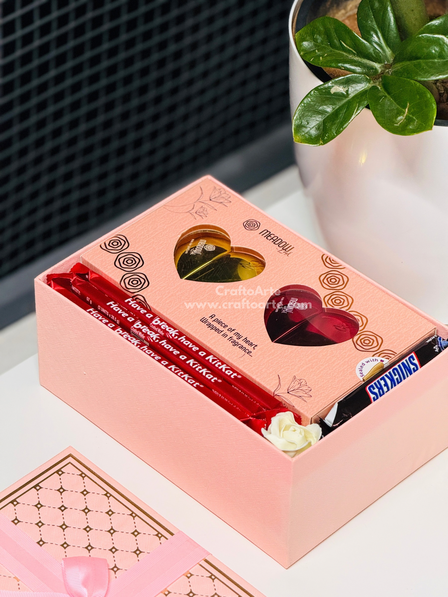 Couple Perfume Gift Hamper – Romantic Chocolate Surprise Box-019