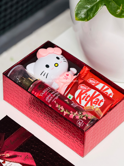 Sweet Birthday Surprise Box for Girlfriend – Perfume & Chocolate Gift Hamper-018