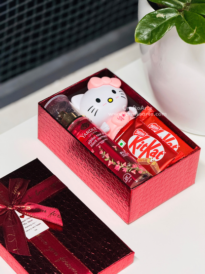Sweet Birthday Surprise Box for Girlfriend – Perfume & Chocolate Gift Hamper-018