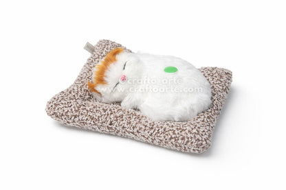 Sleeping Cat Plush Toy with Meow Sound – A Purr-fect Valentine’s Gift