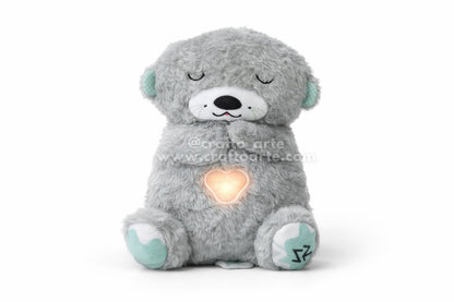 Valentine’s Day Breathing Teddy with Light & Soothing Sound