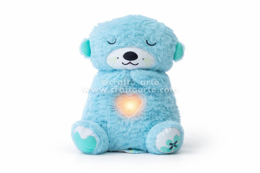 Valentine’s Day Breathing Teddy with Light & Soothing Sound