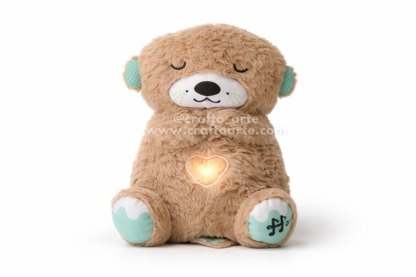 Valentine’s Day Breathing Teddy with Light & Soothing Sound