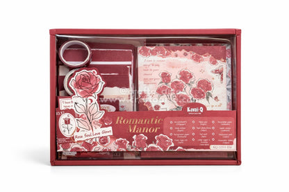 Romantic Manor Rose Journal Kit – Valentine’s Special Scrapbook & Junk Journal Set