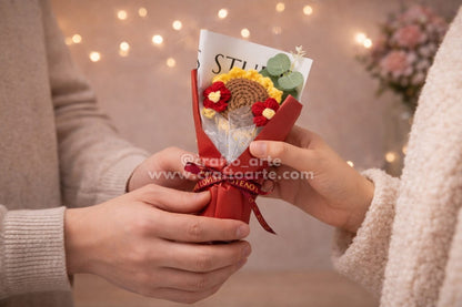 Crochet Sunflower Bouquet – A Forever Valentine’s Day Gift