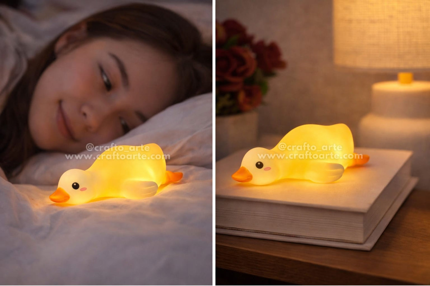 Cute Duck Night Lamp – Romantic Mini LED Light for Valentine’s Day